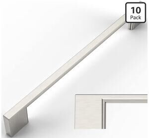 Amerdeco 14 Brushed Satin Nickel Cabinet Pulls 192mm 7.5” Drawer Handles